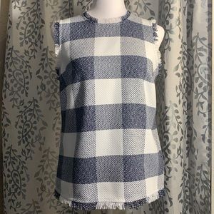 Banana Republic Fringed Hem Sleeveless Top